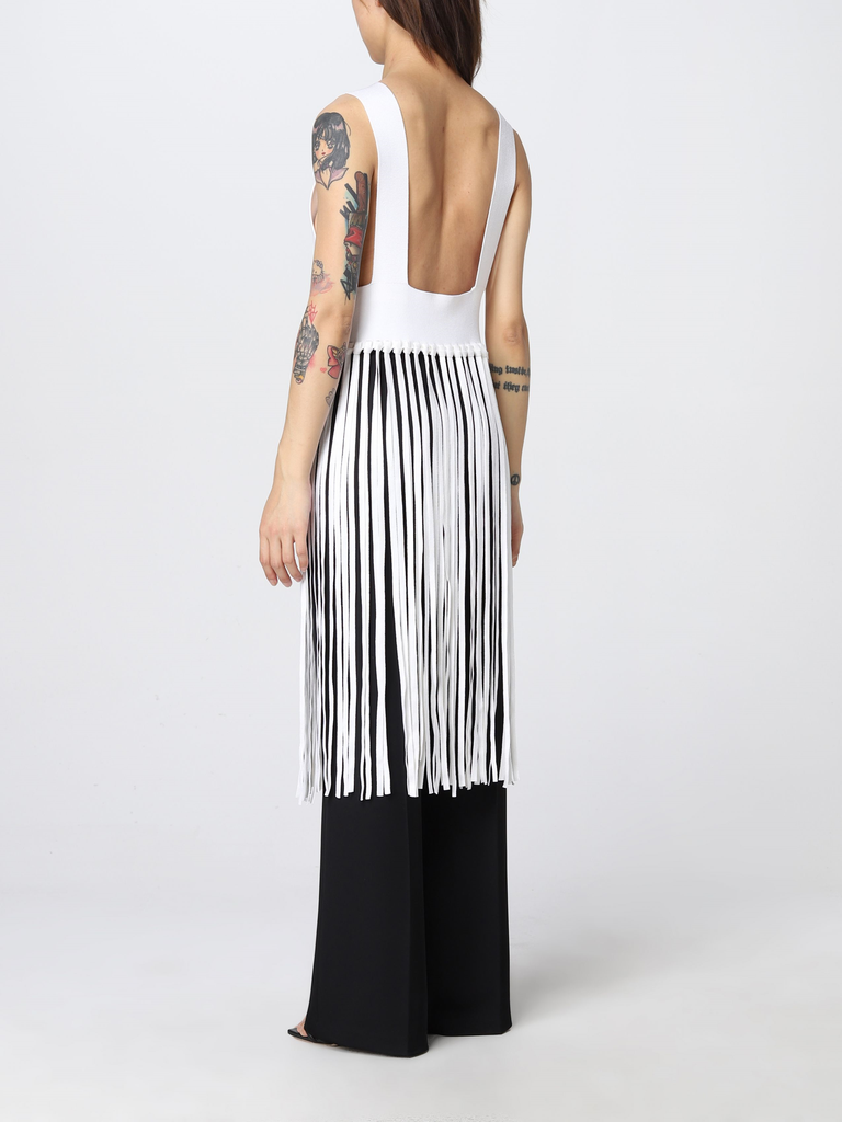 FRINGED SLEEVELESS TOP